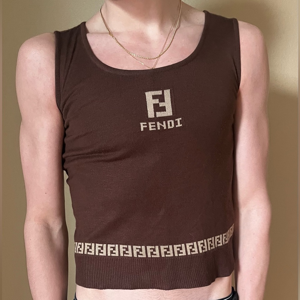 BROWN TANK TOP